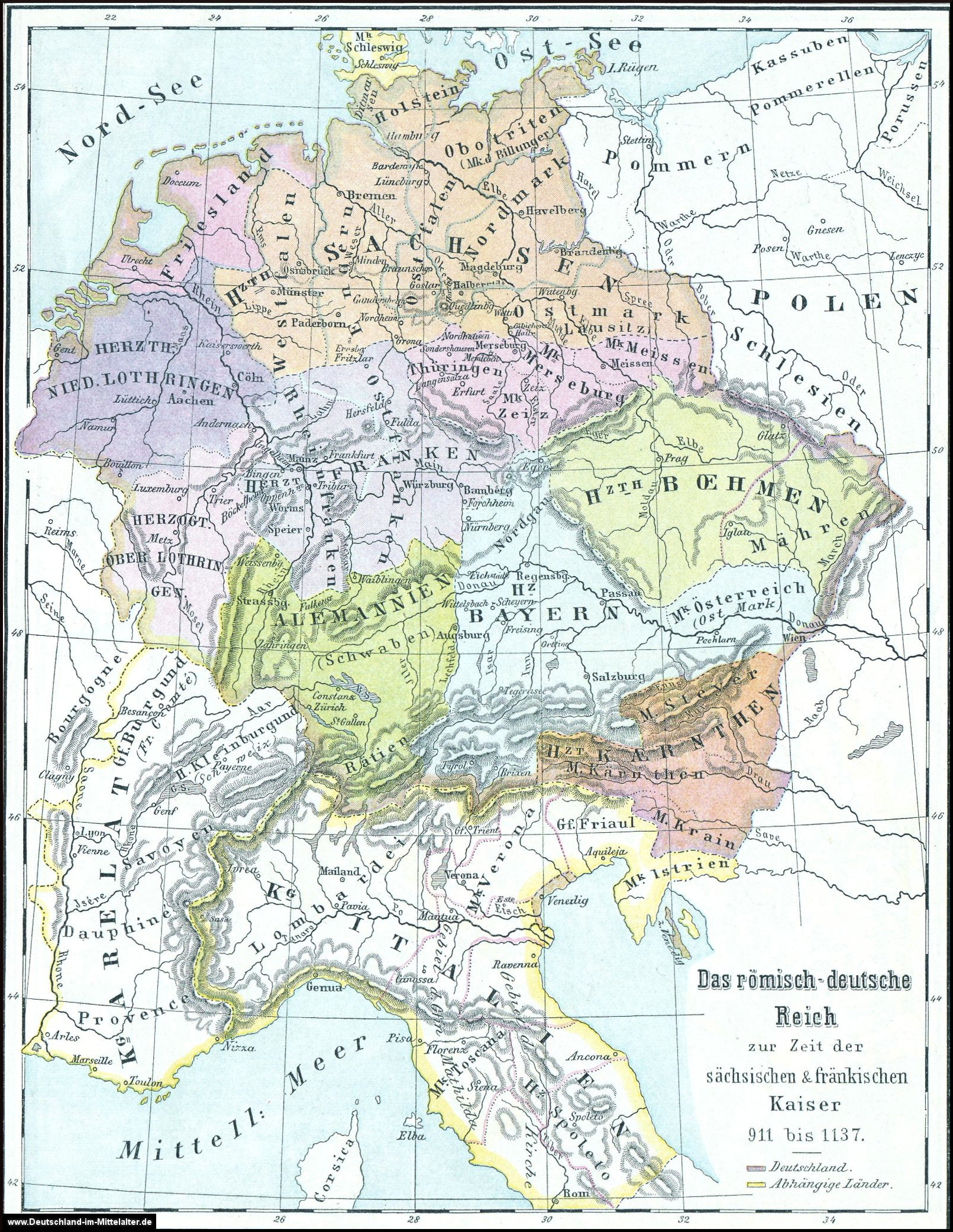 Deutschland im Mittelalter - Ringelfelsen - Rinnlstein